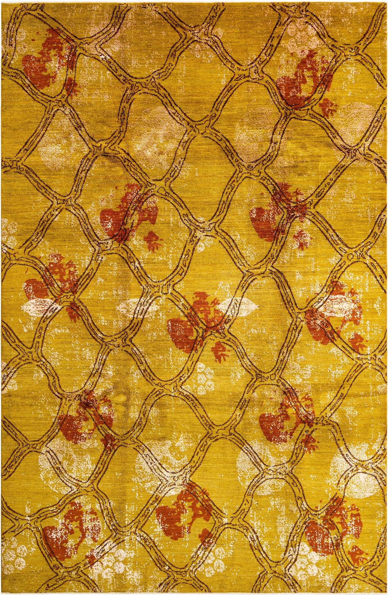  6' 7 x 10'  Hand Knotted Anar Rug