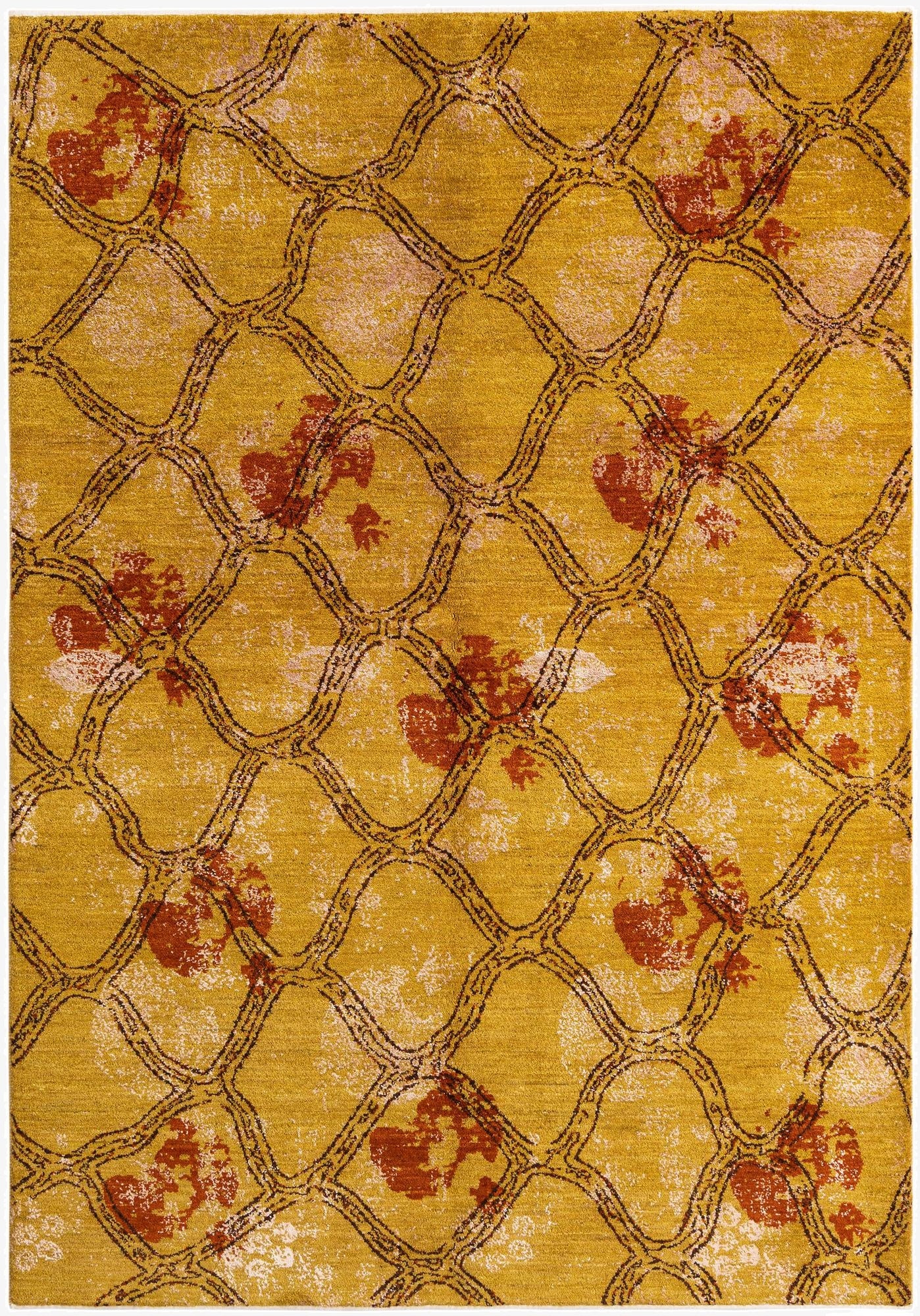  5' 5 x 7' 10  Hand Knotted Anar Rug