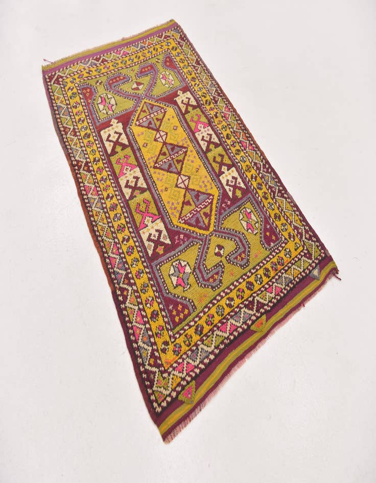 Detail image of  2' 10 x 4' 5  Hand Knotted Anatolian Wool Rug