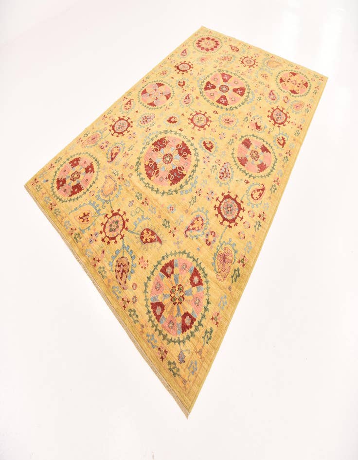 Detail image of  6' 8 x 9' 11  Hand Knotted Ariana Ziegler Oriental Rug