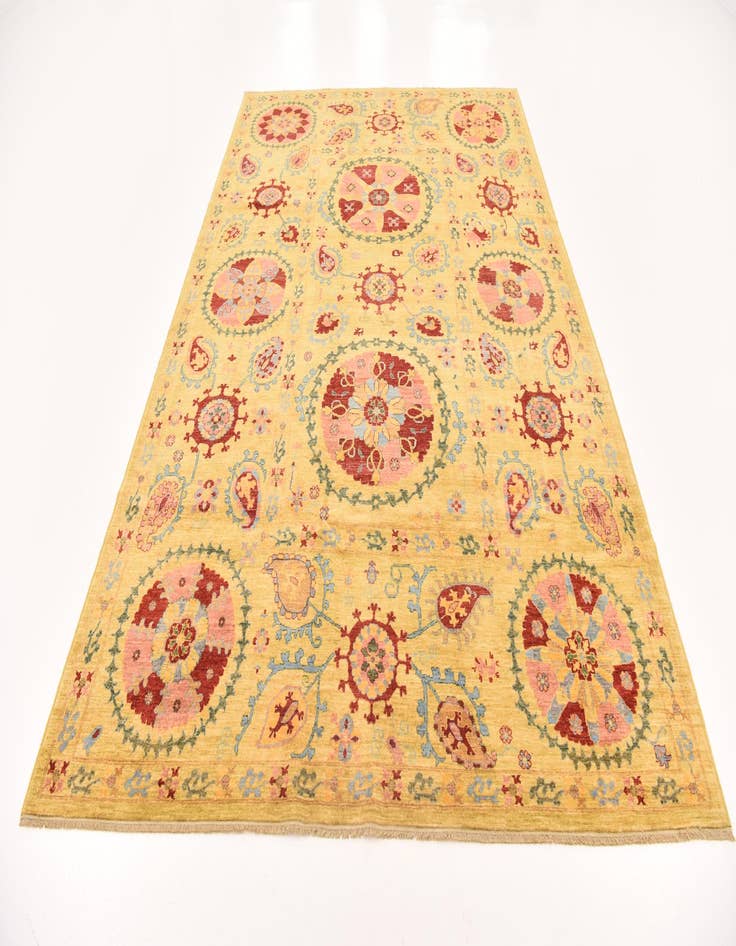 Detail image of  6' 8 x 9' 11  Hand Knotted Ariana Ziegler Oriental Rug