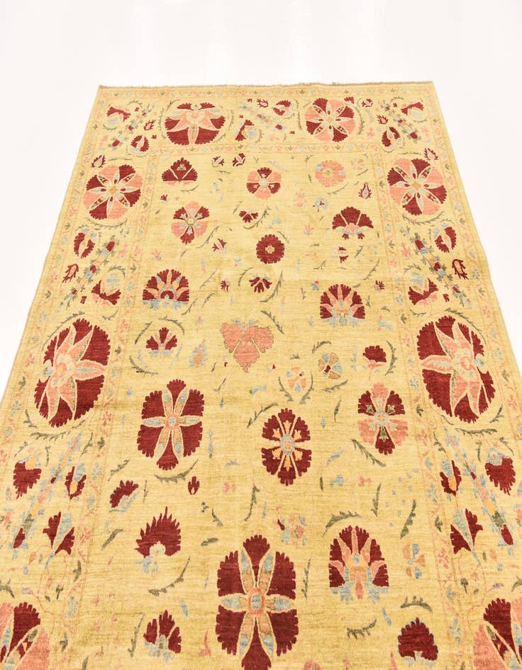 Detail image of  6' 6 x 9' 6  Hand Knotted Ariana Ziegler Oriental Rug