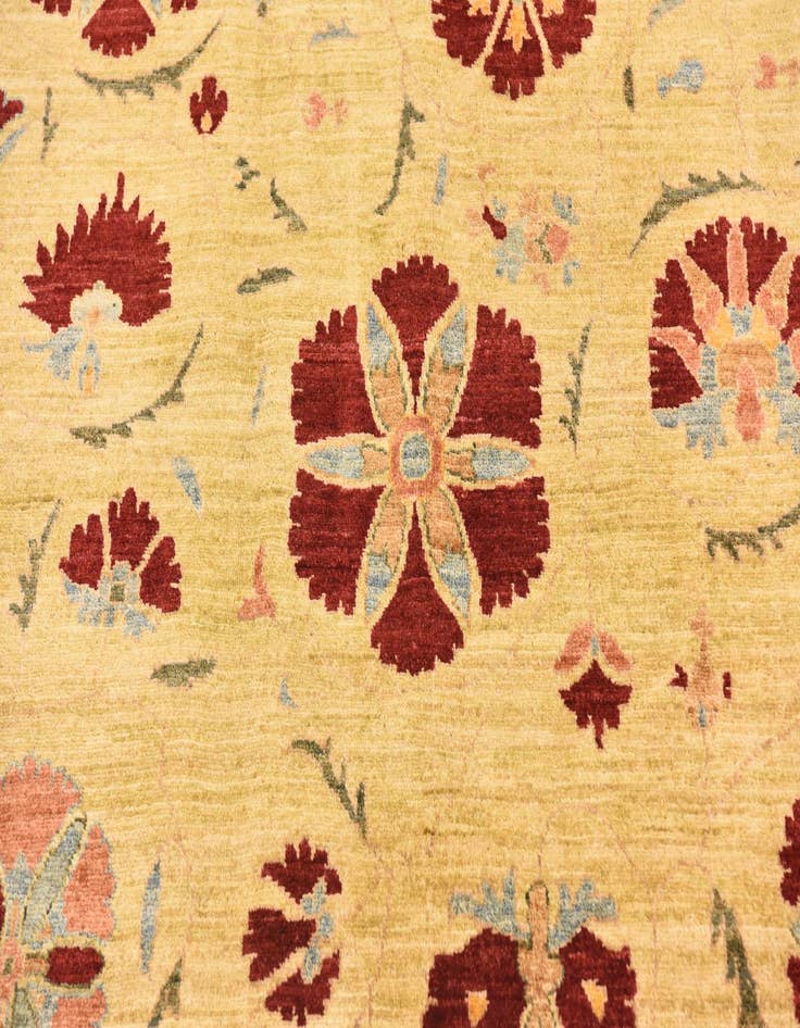 Detail image of  6' 6 x 9' 6  Hand Knotted Ariana Ziegler Oriental Rug