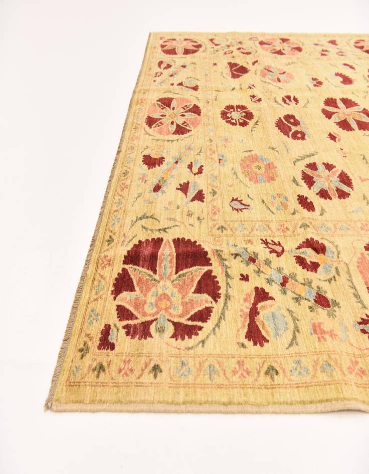 Detail image of  6' 6 x 9' 6  Hand Knotted Ariana Ziegler Oriental Rug