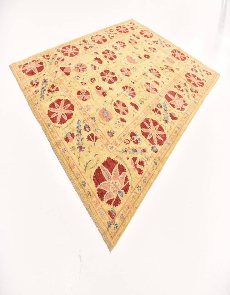 Detail image of  6' x 7' 9  Hand Knotted Ariana Ziegler Oriental Rug