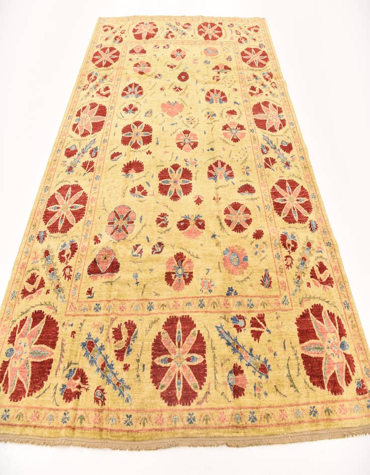 Detail image of  6' x 7' 9  Hand Knotted Ariana Ziegler Oriental Rug