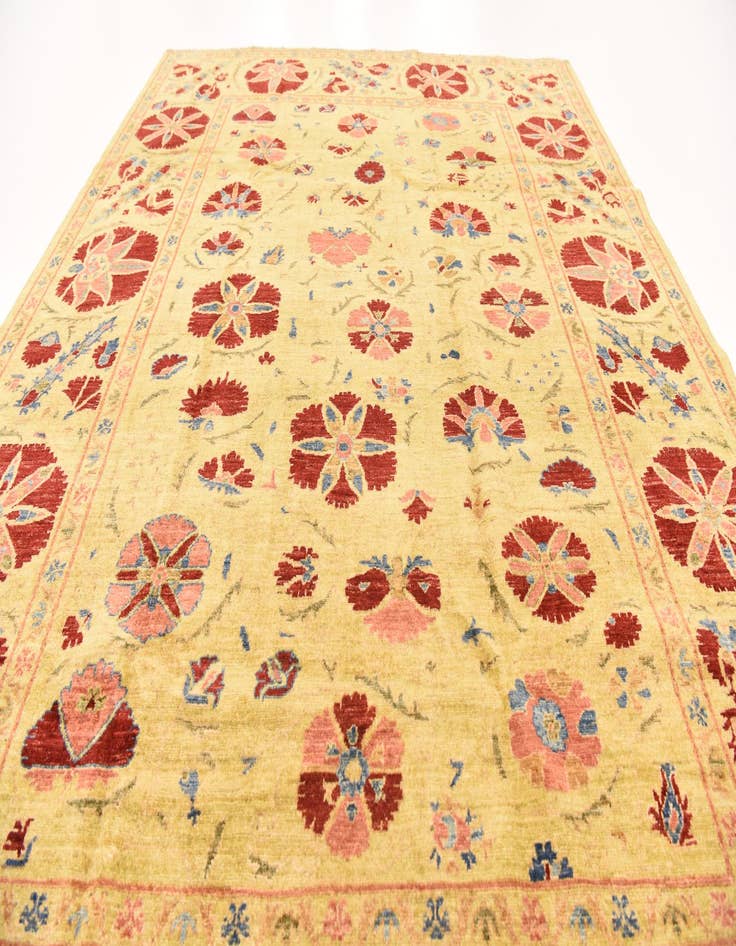 Detail image of  6' x 7' 9  Hand Knotted Ariana Ziegler Oriental Rug