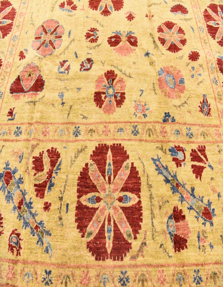 Detail image of  6' x 7' 9  Hand Knotted Ariana Ziegler Oriental Rug