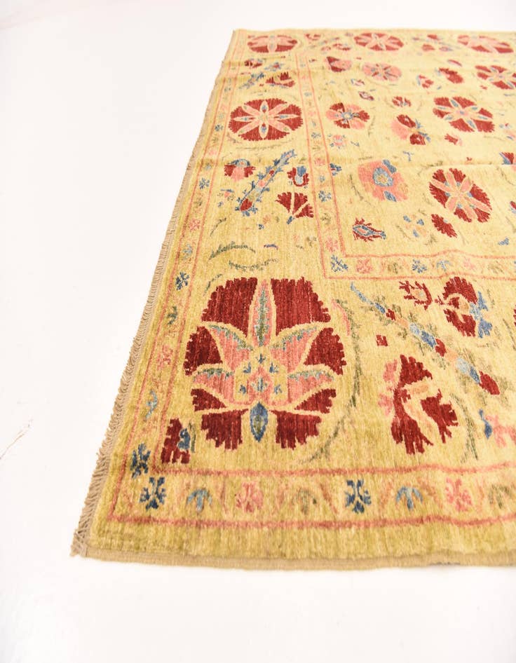 Detail image of  6' x 7' 9  Hand Knotted Ariana Ziegler Oriental Rug