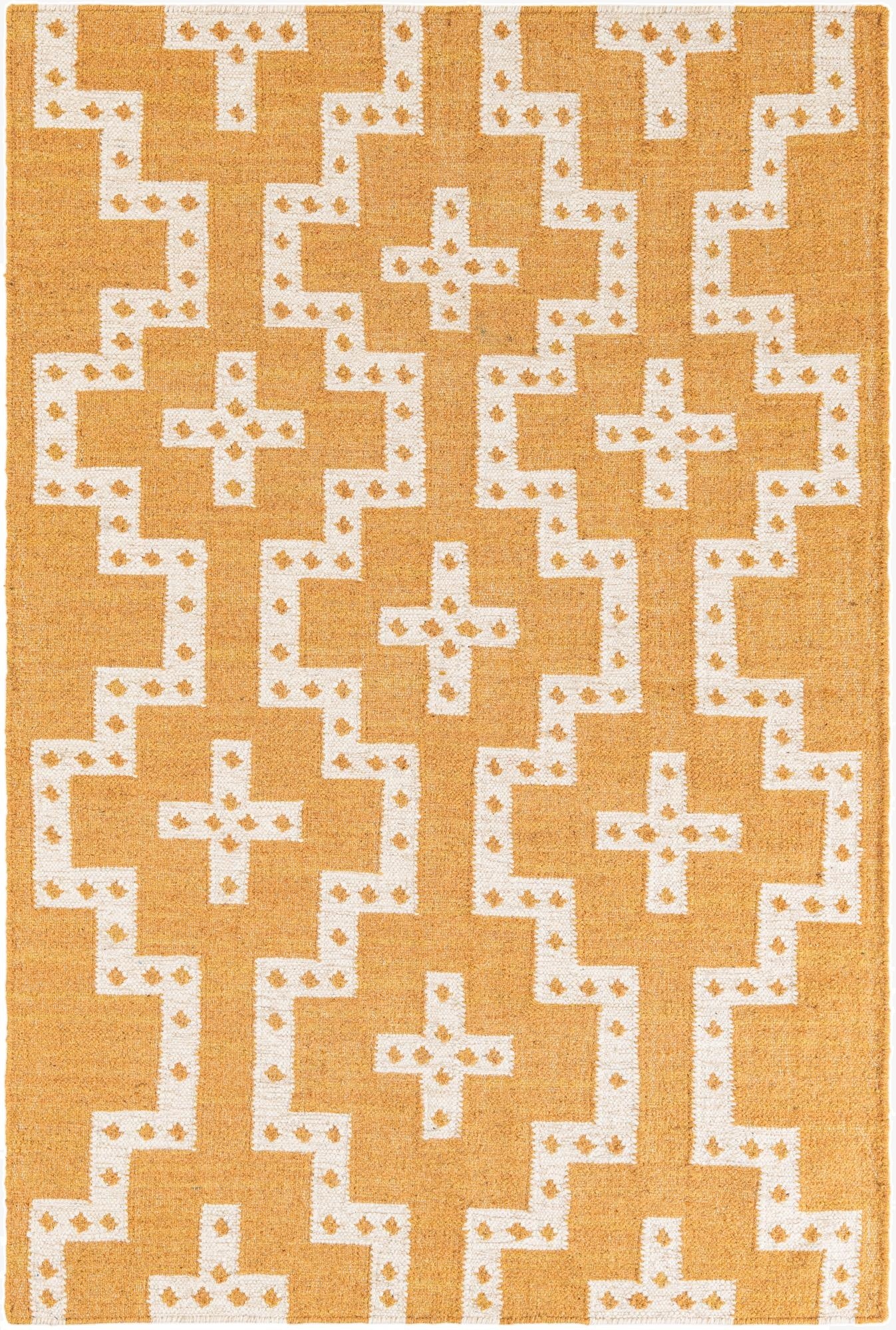  4' 2 x 6' 2  Hand Woven Arizona Wool Rug