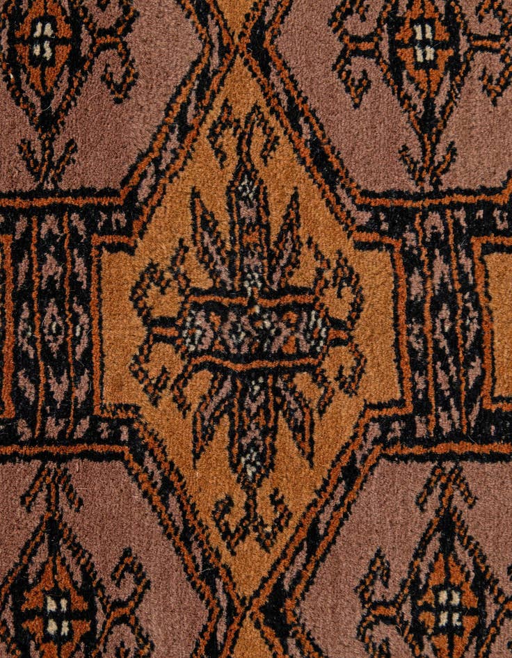 Detail image of  4' 1 x 6' 9  Hand Knotted Bokhara Oriental Wool Rug