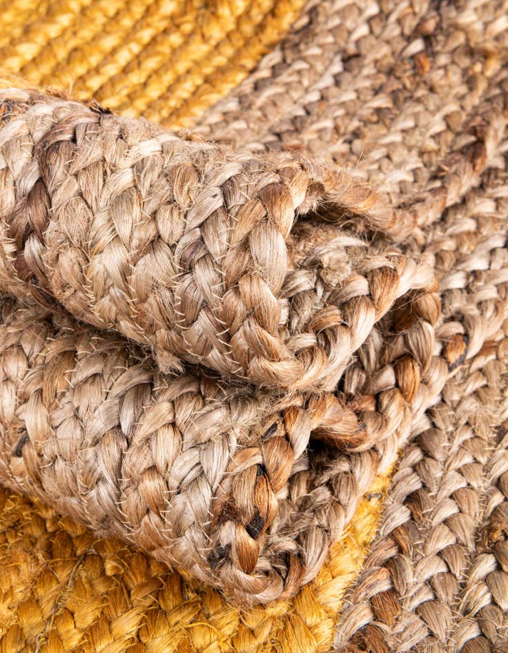 Detail image of  8' x 10'  Hand Braided Jute Rug
