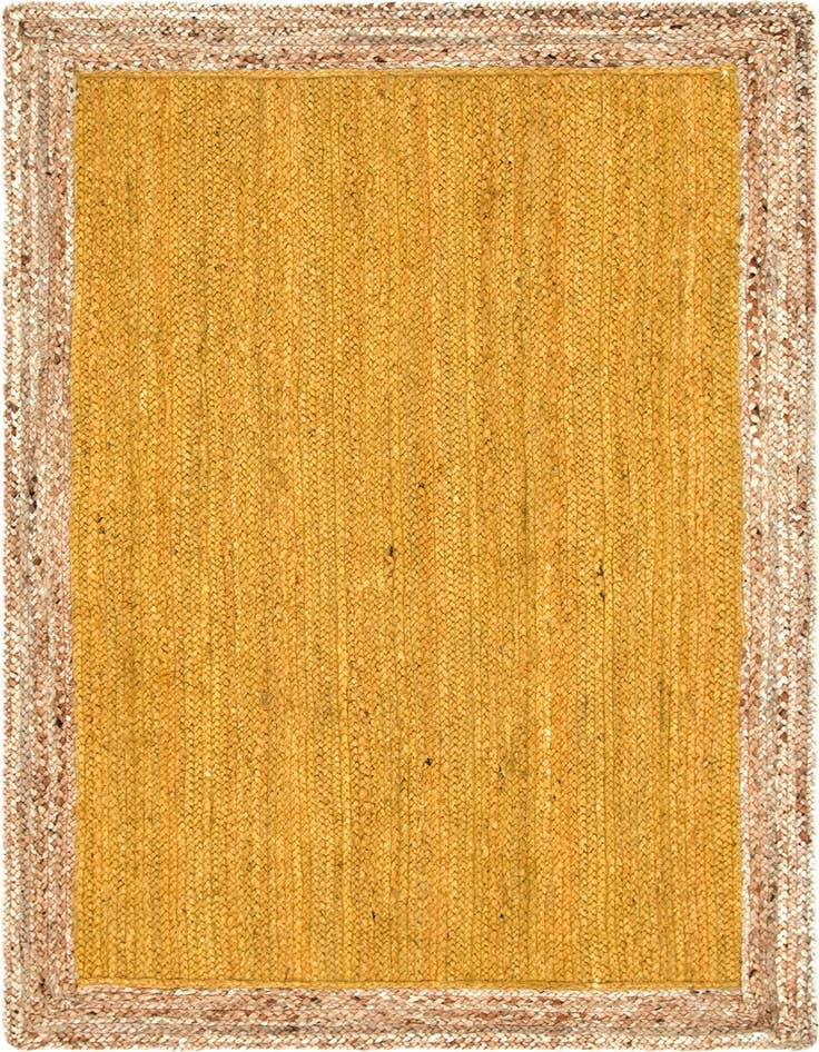 Detail image of  4' 1 x 6' 1  Hand Braided Jute Rug