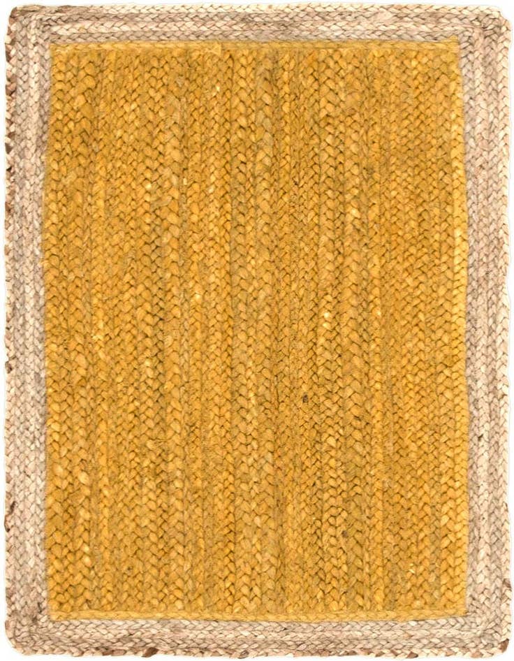 Detail image of  2' x 3' 1  Hand Braided Jute Rug