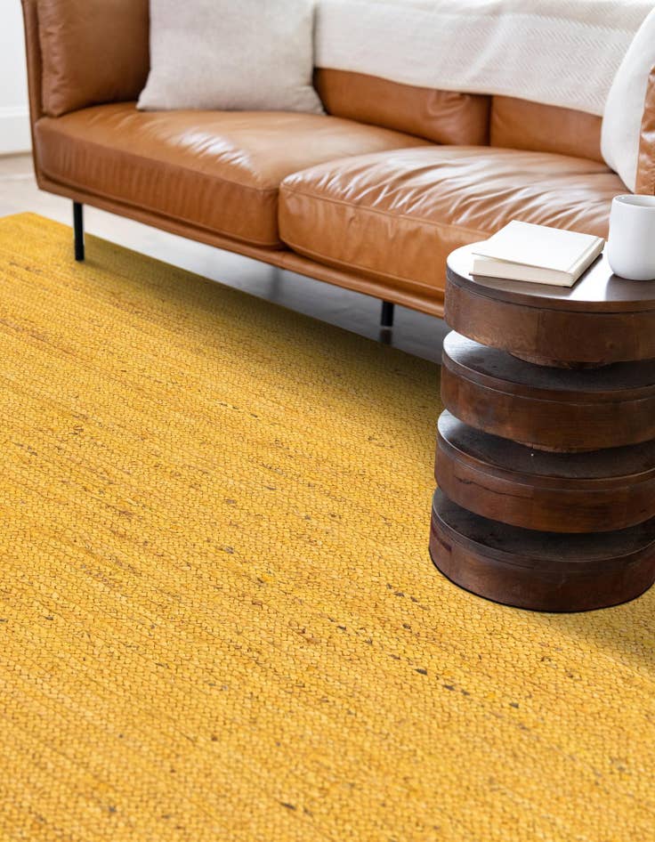 Detail image of  2' x 3' 1  Hand Braided Jute Rug