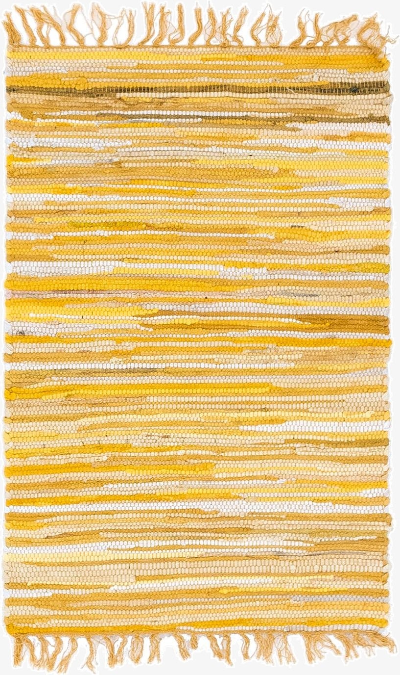  2' 2 x 3'  Hand Woven Chindi Cotton Rug