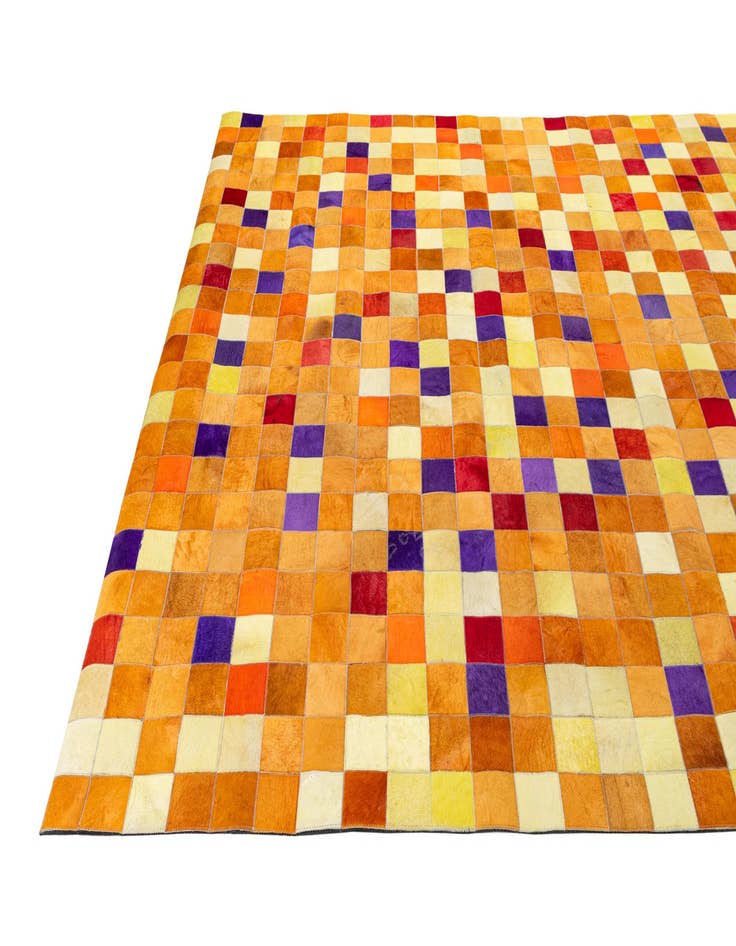 Detail image of  7' 11 x 9' 10 Cowhide - Patchwork Rug