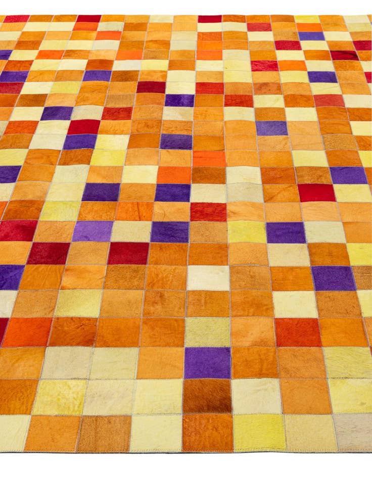 Detail image of  7' 11 x 9' 10 Cowhide - Patchwork Rug