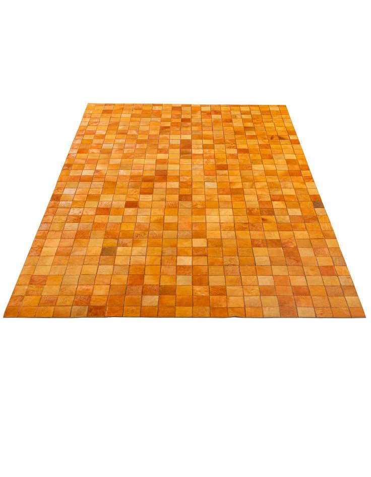 Detail image of  5' 2 x 8' 1 Cowhide - Patchwork Rug