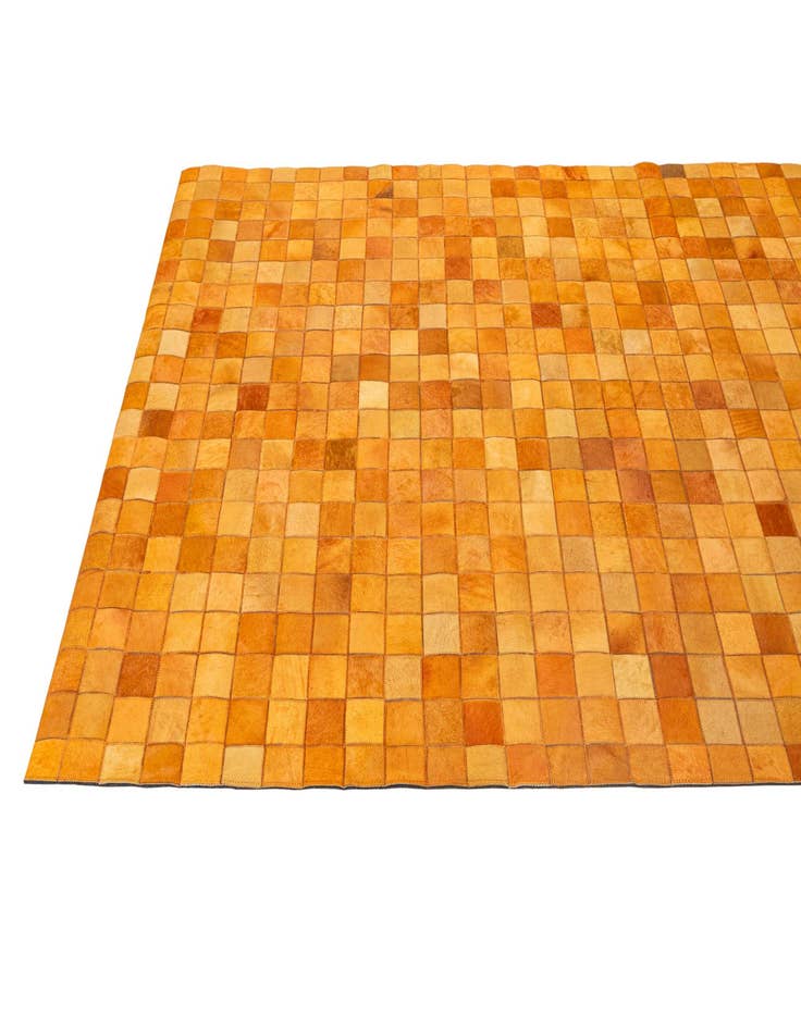 Detail image of  5' 2 x 8' 1 Cowhide - Patchwork Rug