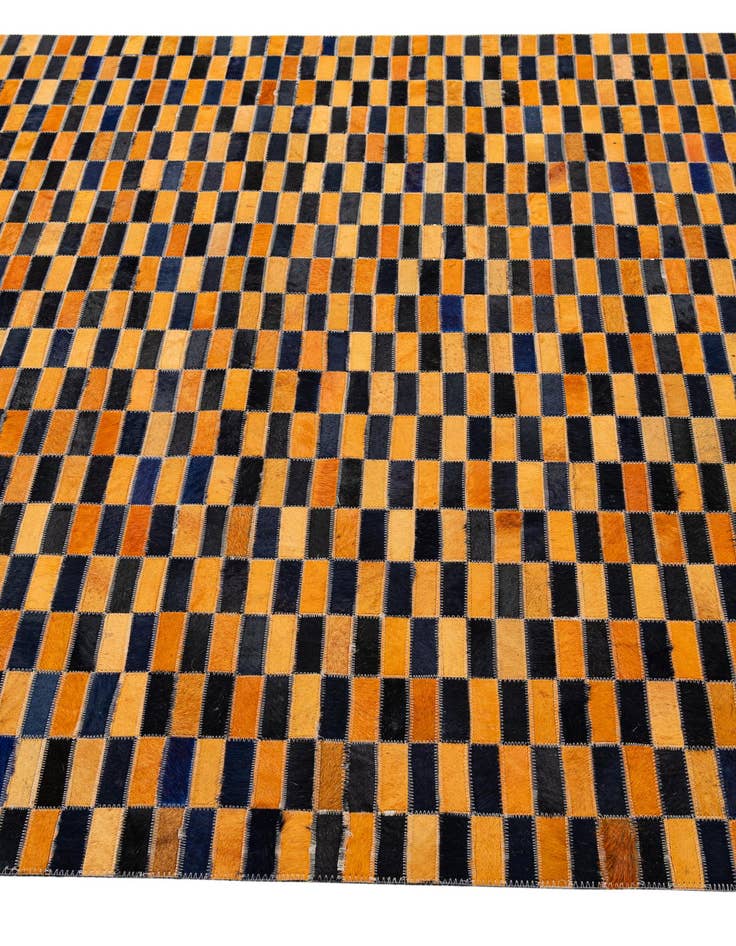 Detail image of  5' x 8' Cowhide - Patchwork Rug