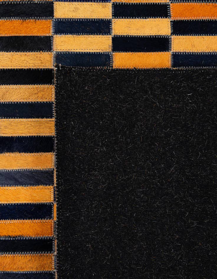 Detail image of  5' x 8' Cowhide - Patchwork Rug