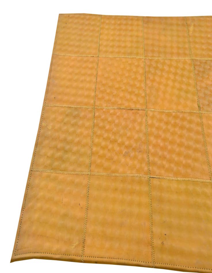 Detail image of  2' 1 x 3' 1 Cowhide Leather Rug