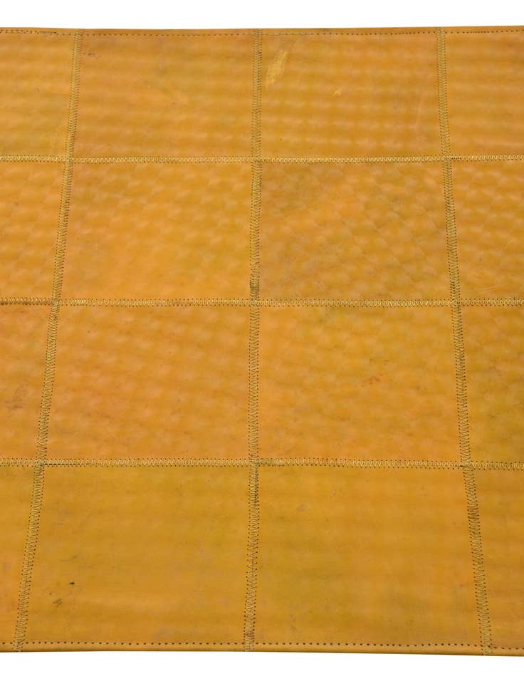 Detail image of  2' 1 x 3' 1 Cowhide Leather Rug