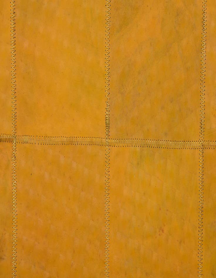 Detail image of  2' 1 x 3' 1 Cowhide Leather Rug