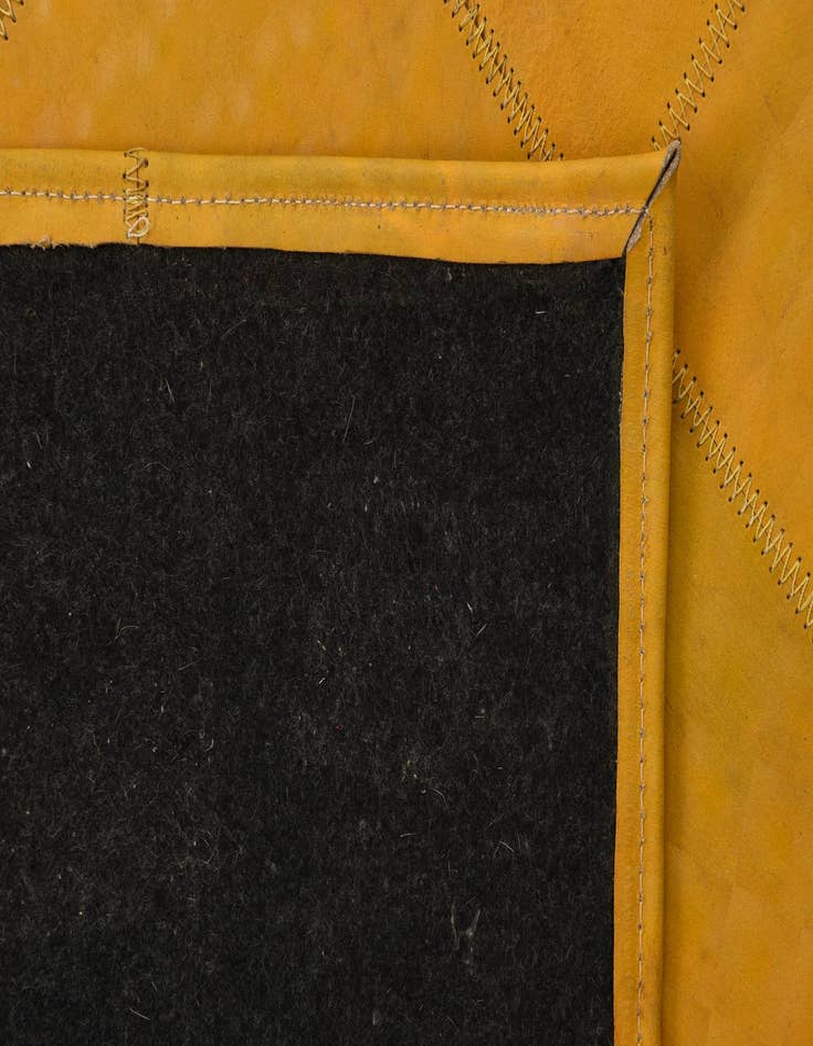 Detail image of  2' 1 x 3' 1 Cowhide Leather Rug