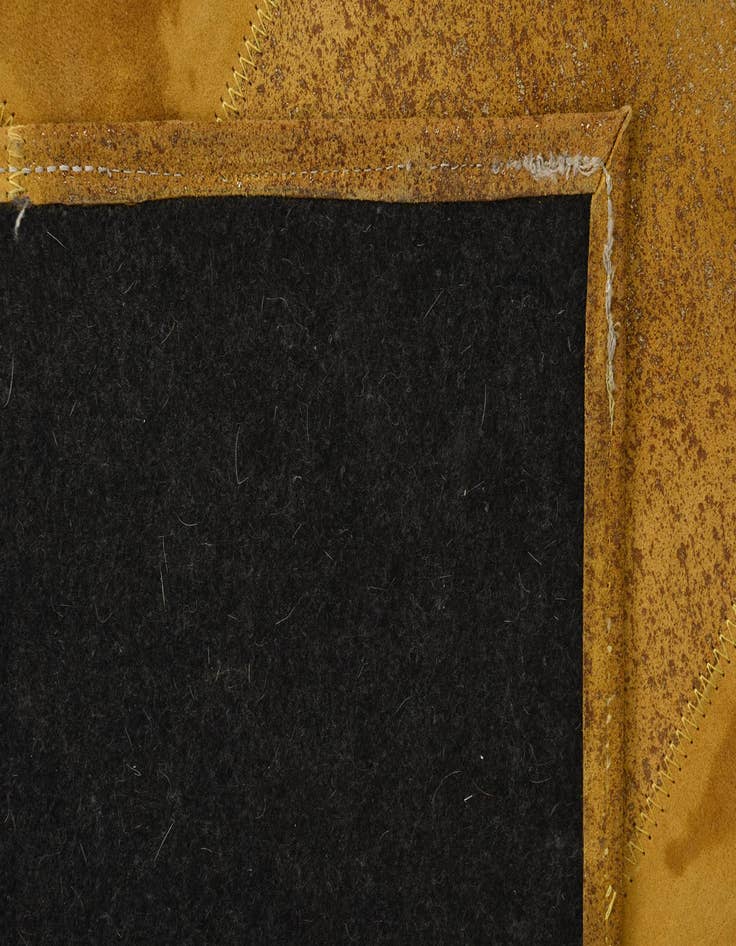 Detail image of  2' 1 x 3' 1 Cowhide Leather Rug