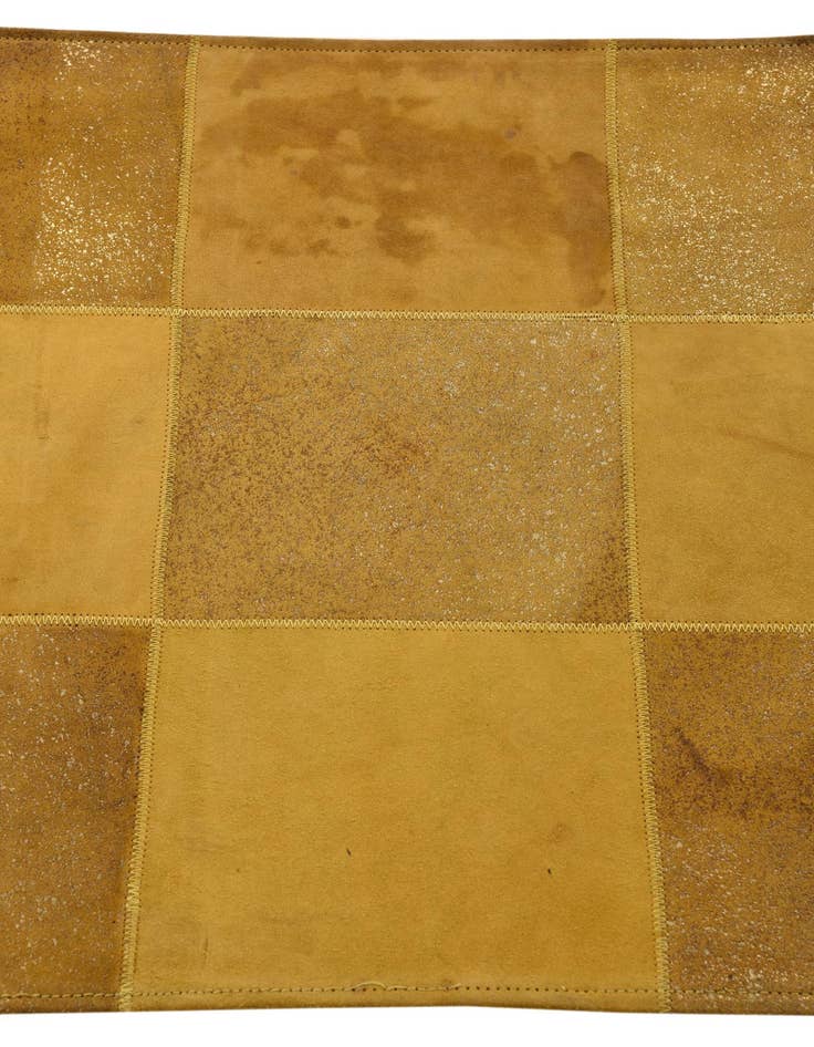 Detail image of  2' 1 x 3' 1 Cowhide Leather Rug