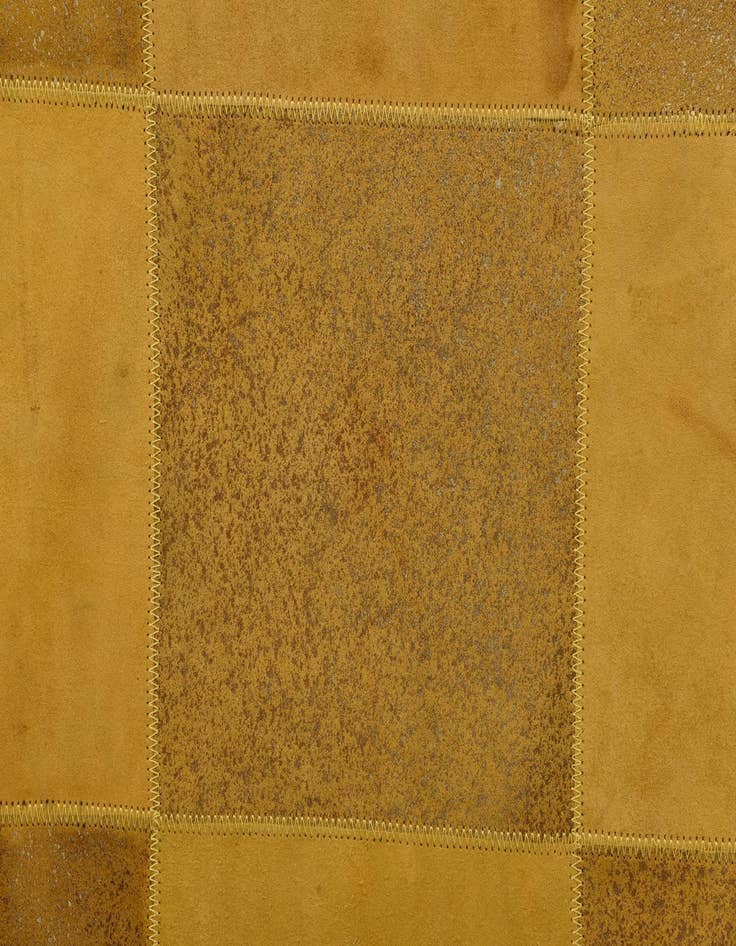 Detail image of  2' 1 x 3' 1 Cowhide Leather Rug