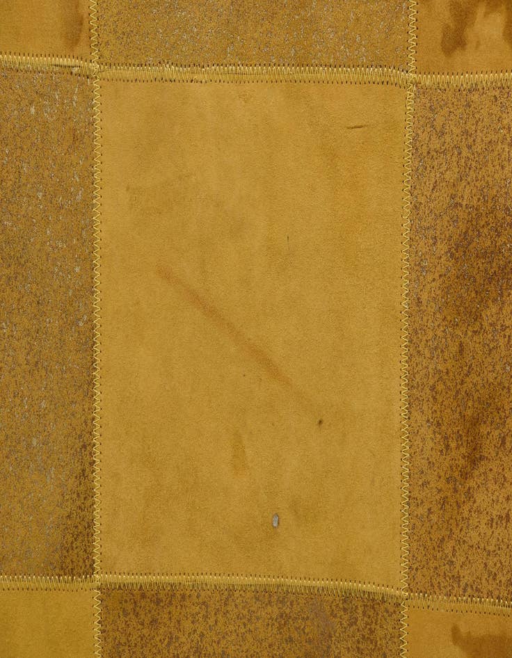Detail image of  2' 1 x 3' 1 Cowhide Leather Rug