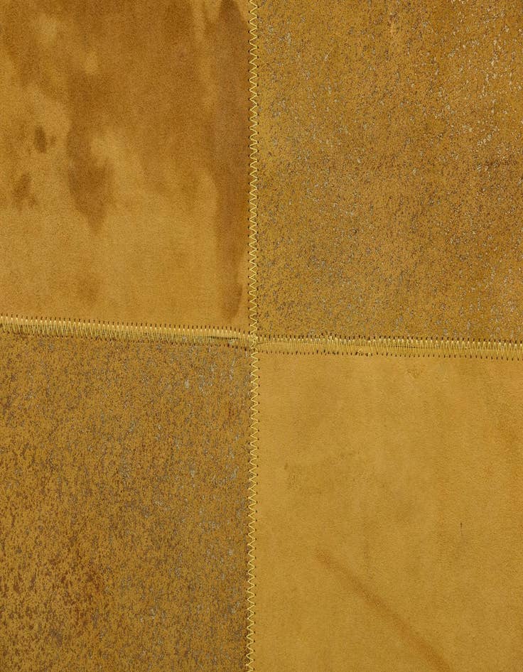 Detail image of  2' 1 x 3' 1 Cowhide Leather Rug