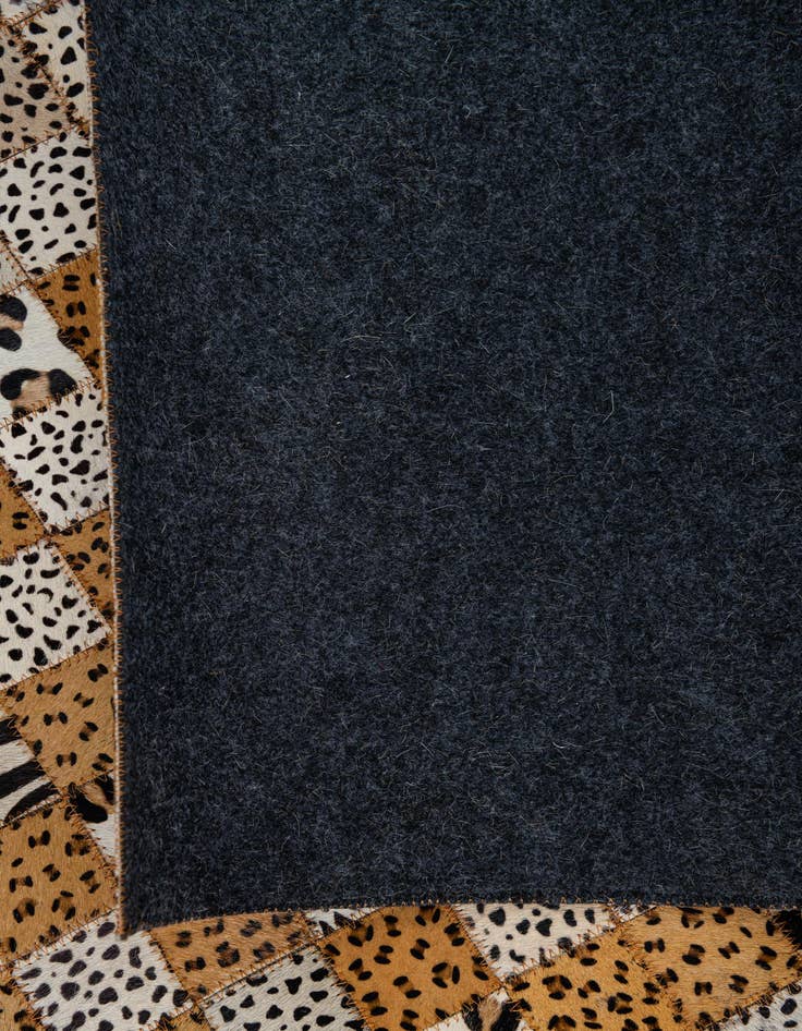 Detail image of  5' 1 x 8' Cowhide Leather Rug