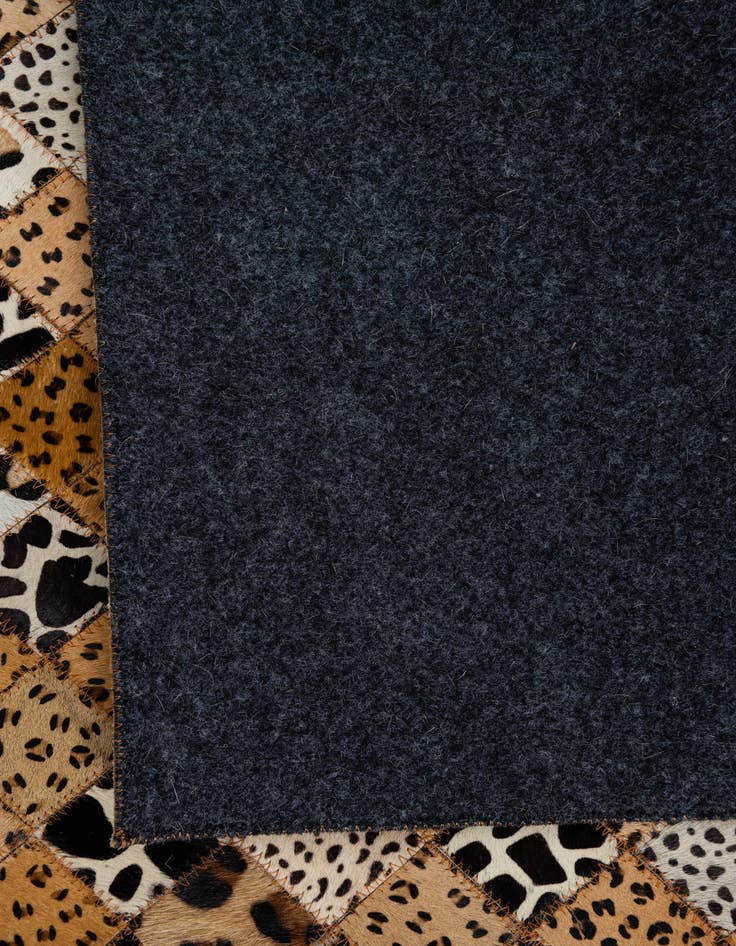 Detail image of  5' 1 x 8' Cowhide Leather Rug