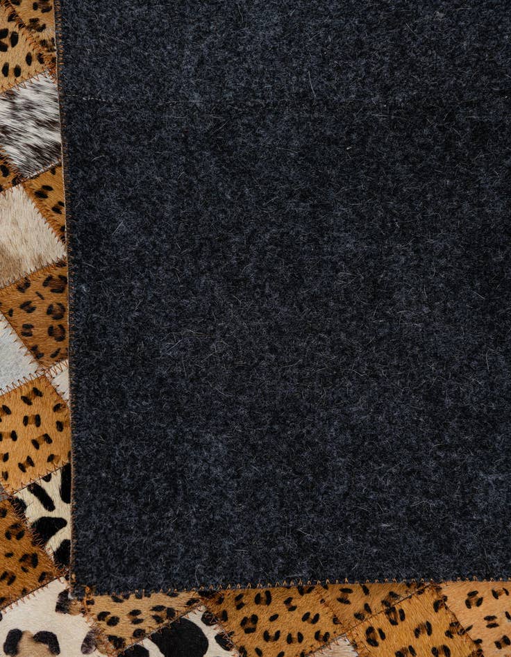 Detail image of  5' 1 x 8' Cowhide Leather Rug