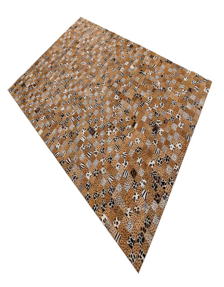 Detail image of  5' 1 x 8' Cowhide Leather Rug