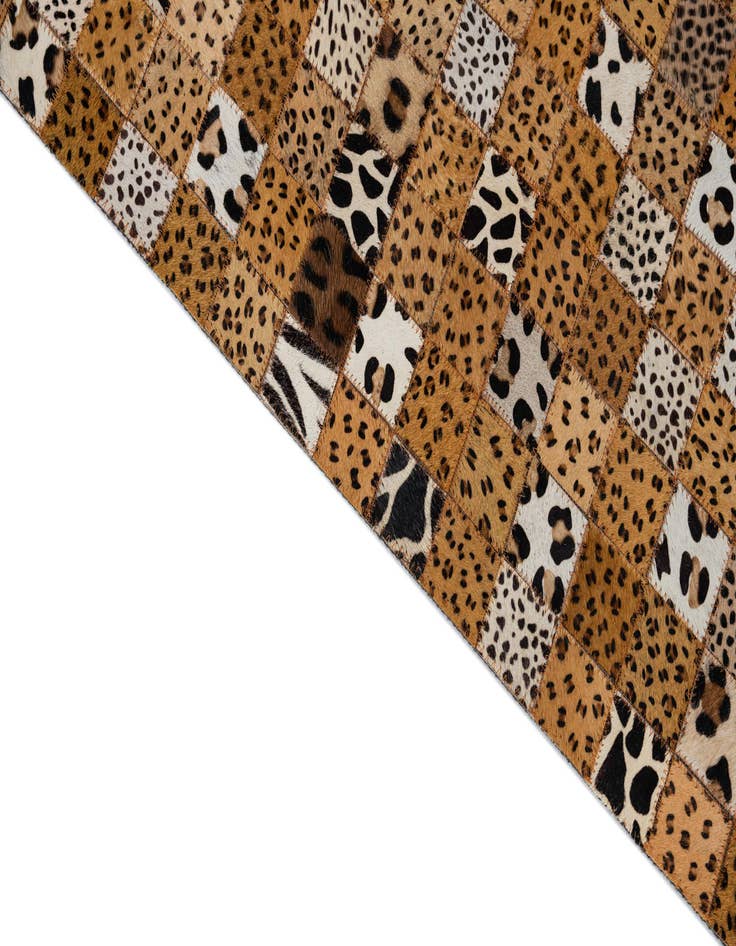 Detail image of  5' 1 x 8' Cowhide Leather Rug