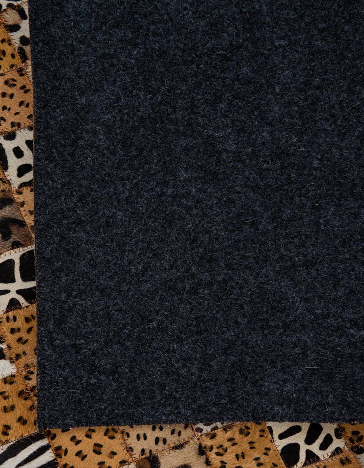 Detail image of  5' 1 x 8' Cowhide Leather Rug