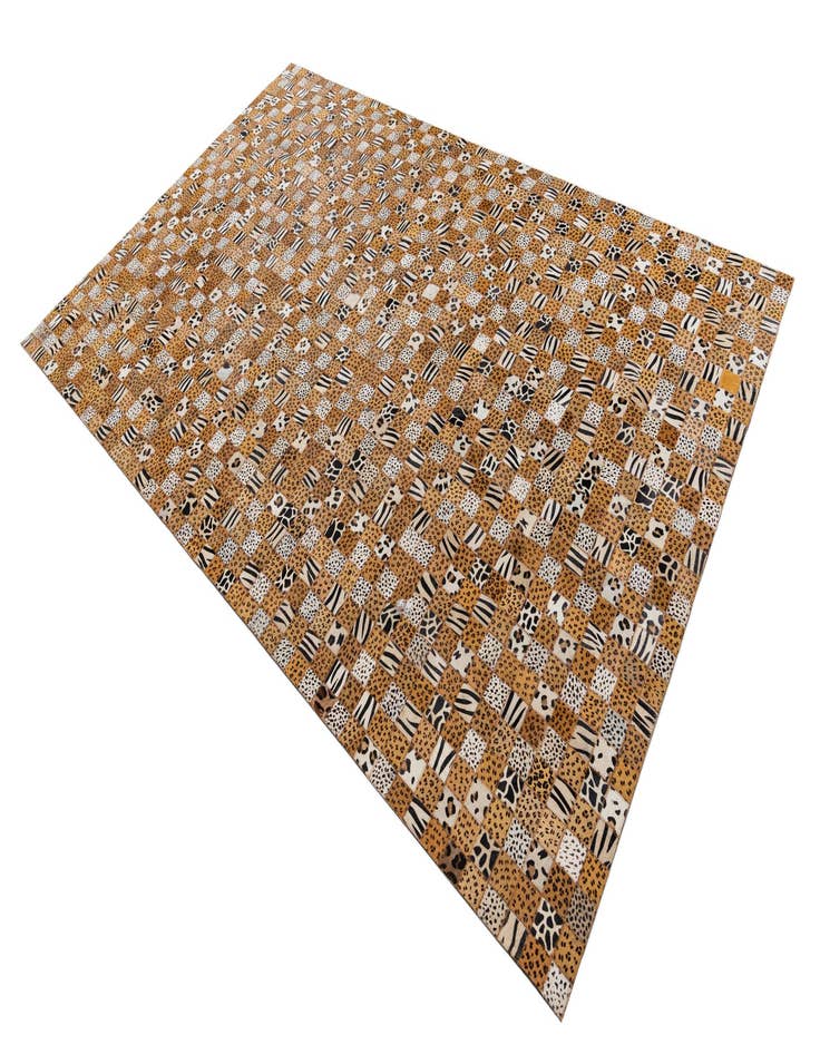 Detail image of  5' x 8' 1 Cowhide Leather Rug