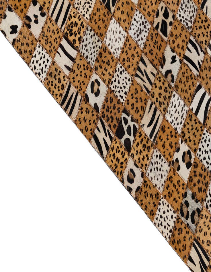 Detail image of  5' x 8' 1 Cowhide Leather Rug