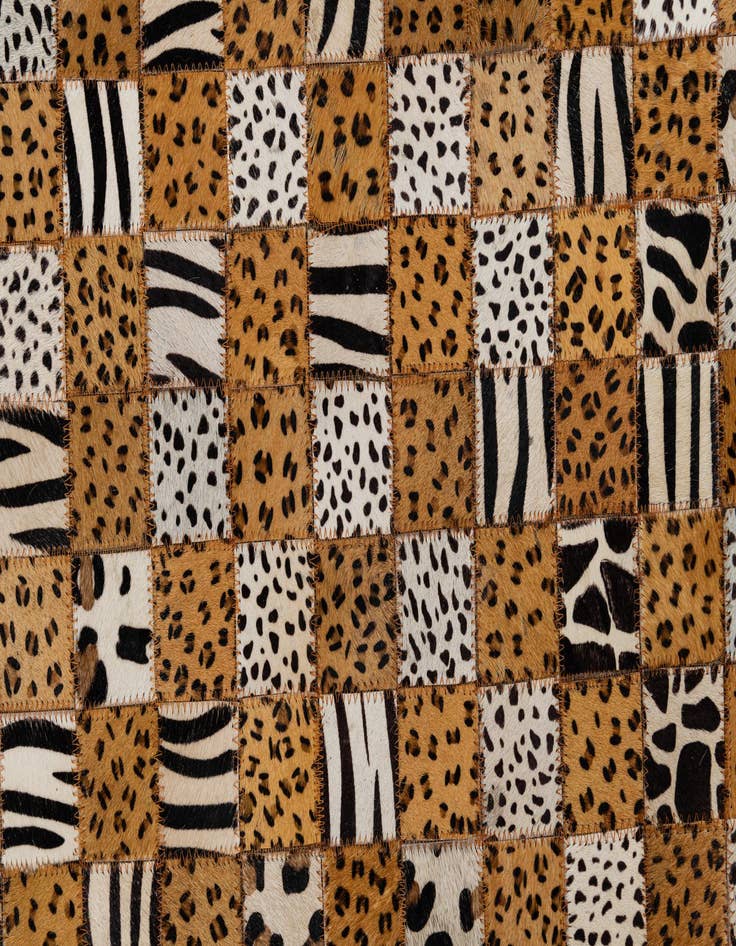 Detail image of  5' x 8' 1 Cowhide Leather Rug