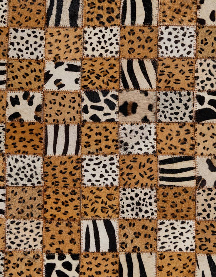 Detail image of  5' x 8' 1 Cowhide Leather Rug