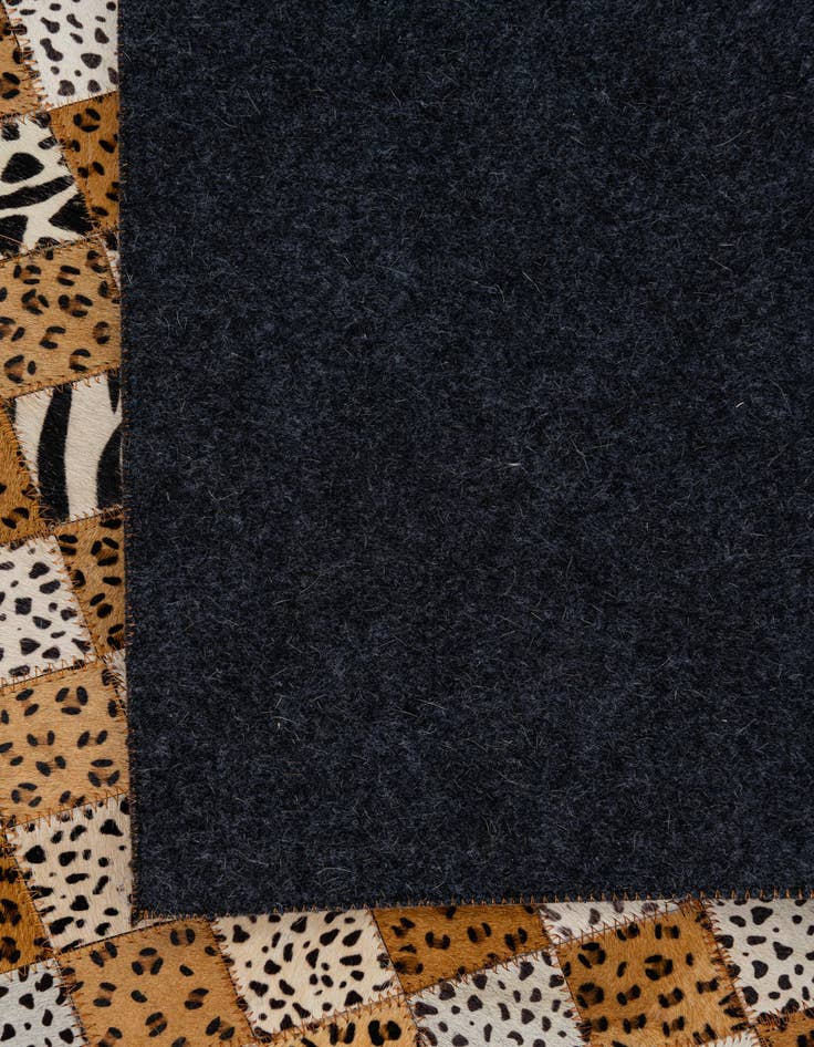 Detail image of  5' x 8' 1 Cowhide Leather Rug