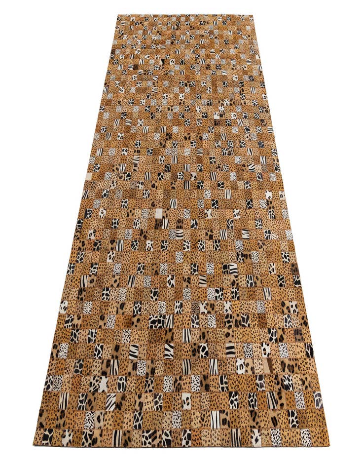 Detail image of  5' 1 x 8' Cowhide Leather Rug