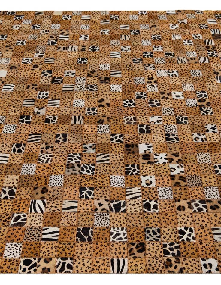 Detail image of  5' 1 x 8' Cowhide Leather Rug