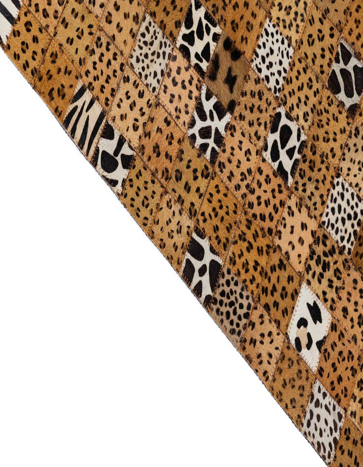 Detail image of  5' 1 x 8' Cowhide Leather Rug