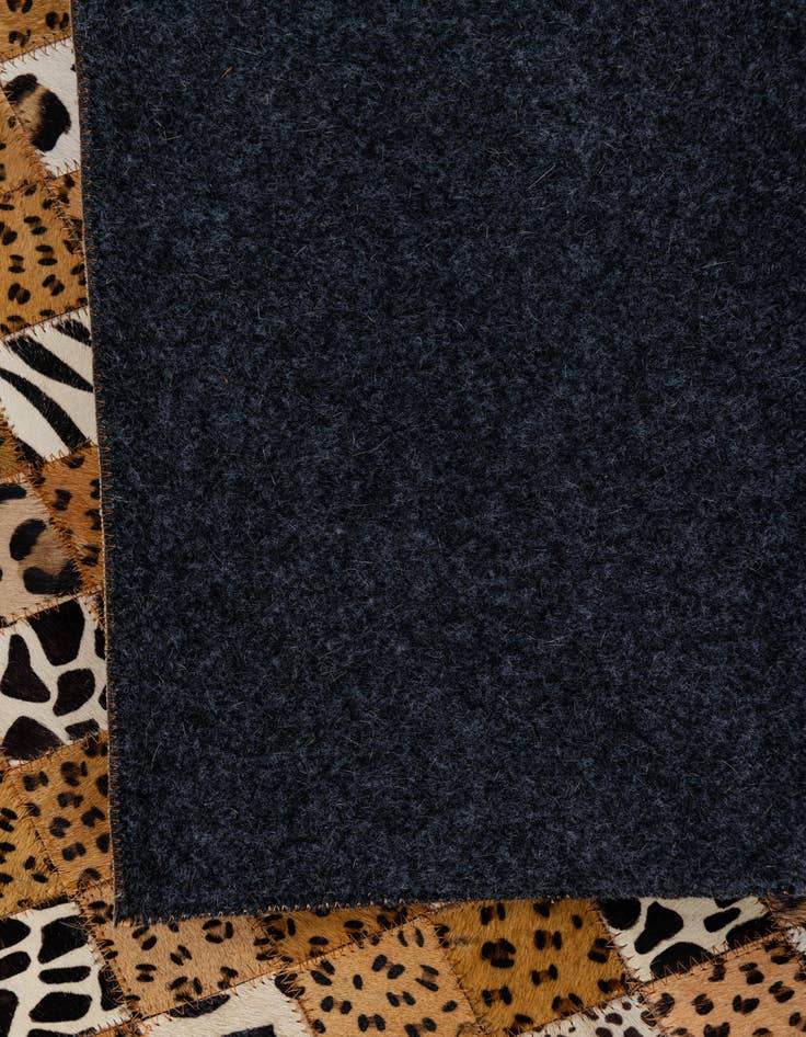 Detail image of  5' 1 x 8' Cowhide Leather Rug